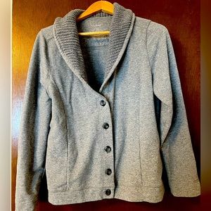 L.L. Bean button down v-neck sweater